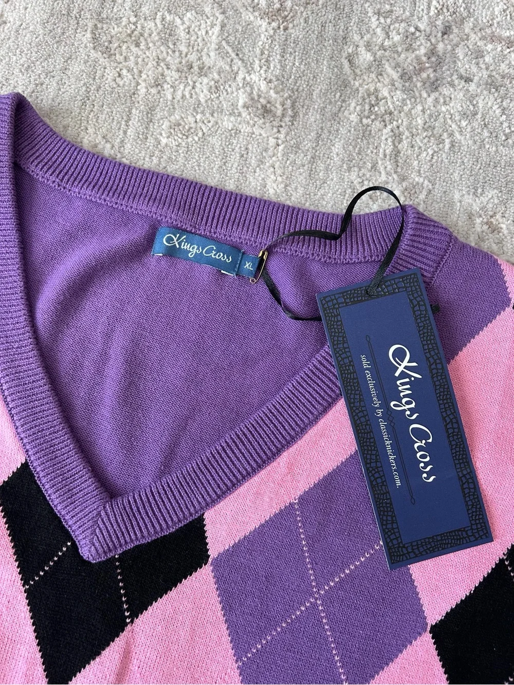 NWT Women’s Golf 10 Pleated Knickers Pants Trousers Match Argyle Vest Set XL